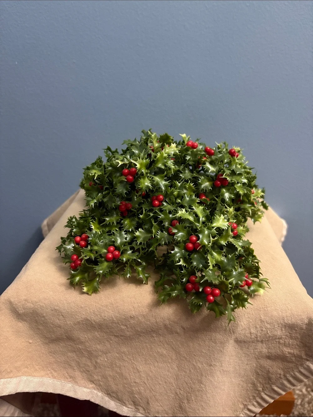Decorative Artificial Holly with Red Berries - Green Chandelier or Candle decor
